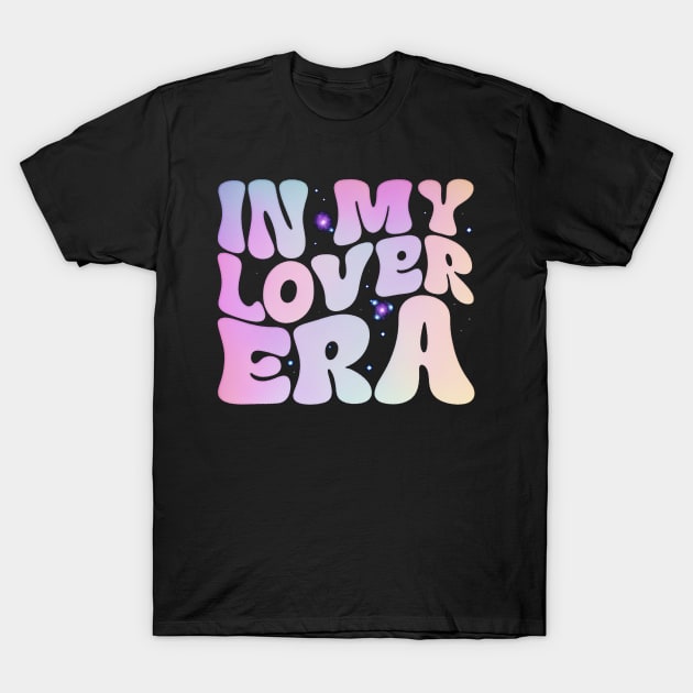 In My Lover Era Groovy Retro T-Shirt by masterpiecesai